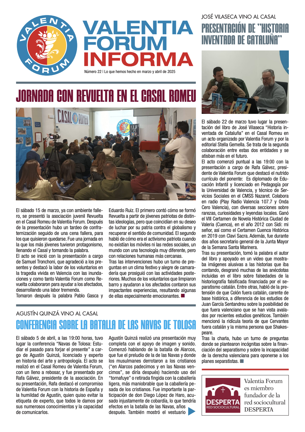 Portada Informa Vantia Forum Enero y Febrero 2025