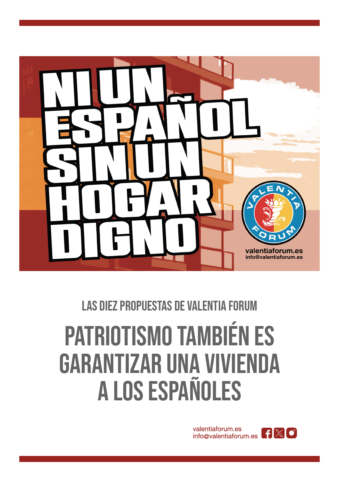 Ni un español sin un hogar digno