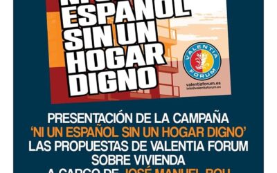 Presentación de la campaña “Ni un español sin un hogar digno”